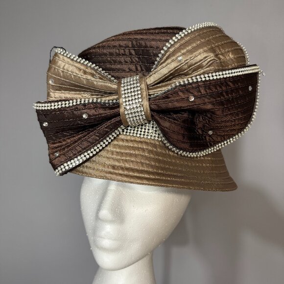 KENTUCKY DERBY HAT or Sunday Service Hat! Light and Dark Brown colored. - Picture 1 of 10